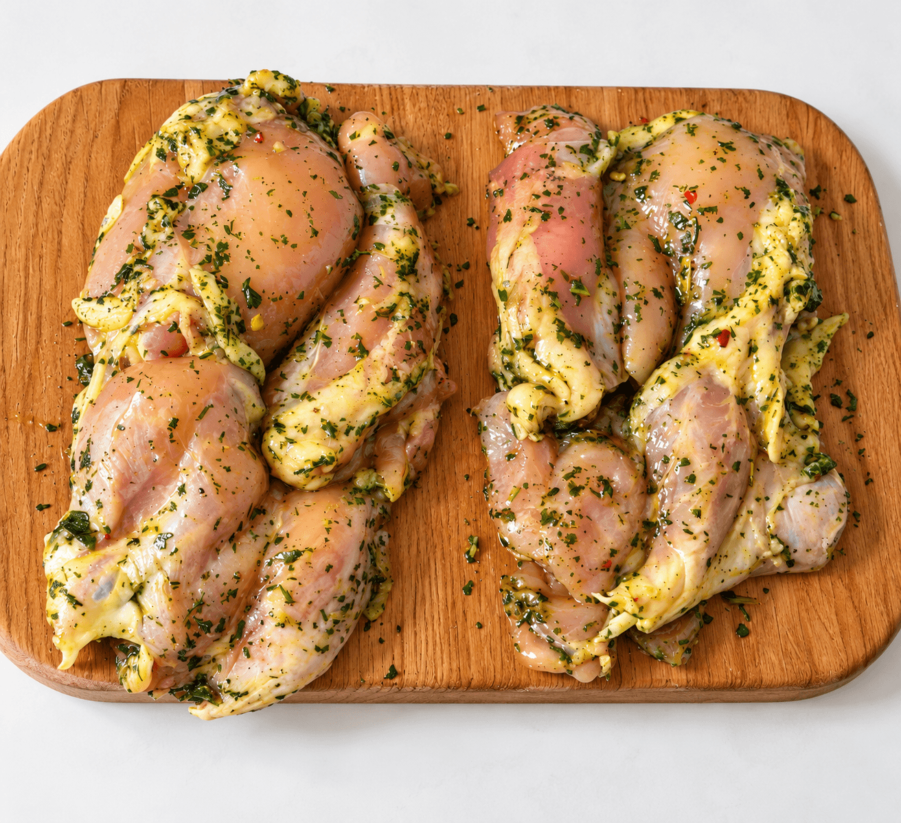 Cuisse de poulet desossée à l’aïl des ours